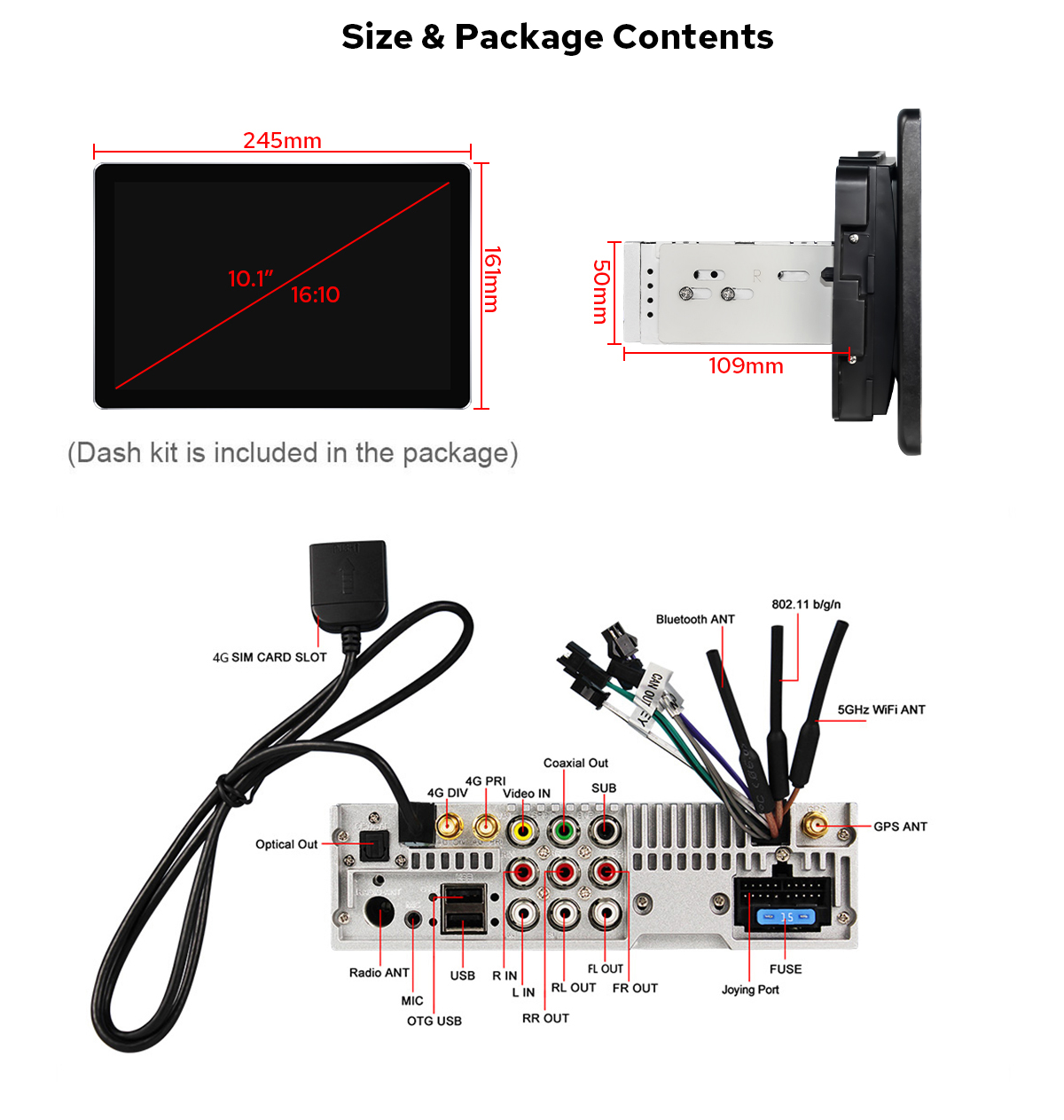 Joying Newest 10.1 Inch Big Touch Screen Stereo For Chevrolet GMC